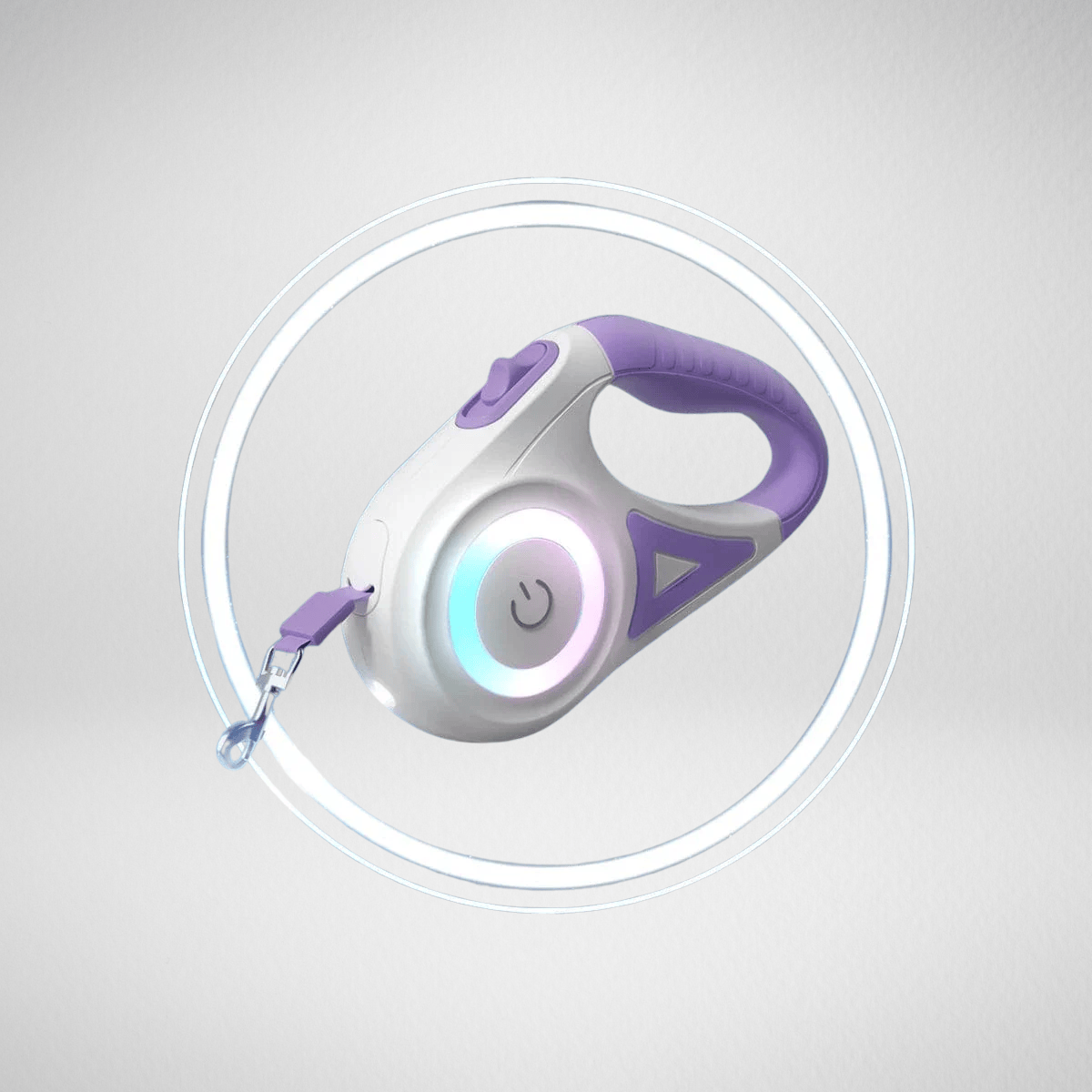 TechnuPet 3M Purple LED Retractable Dog Leash