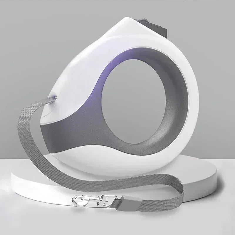 TechnuPet Dog Leash 3m white(no light) / CHINA Luminous Retractable Dog Leash