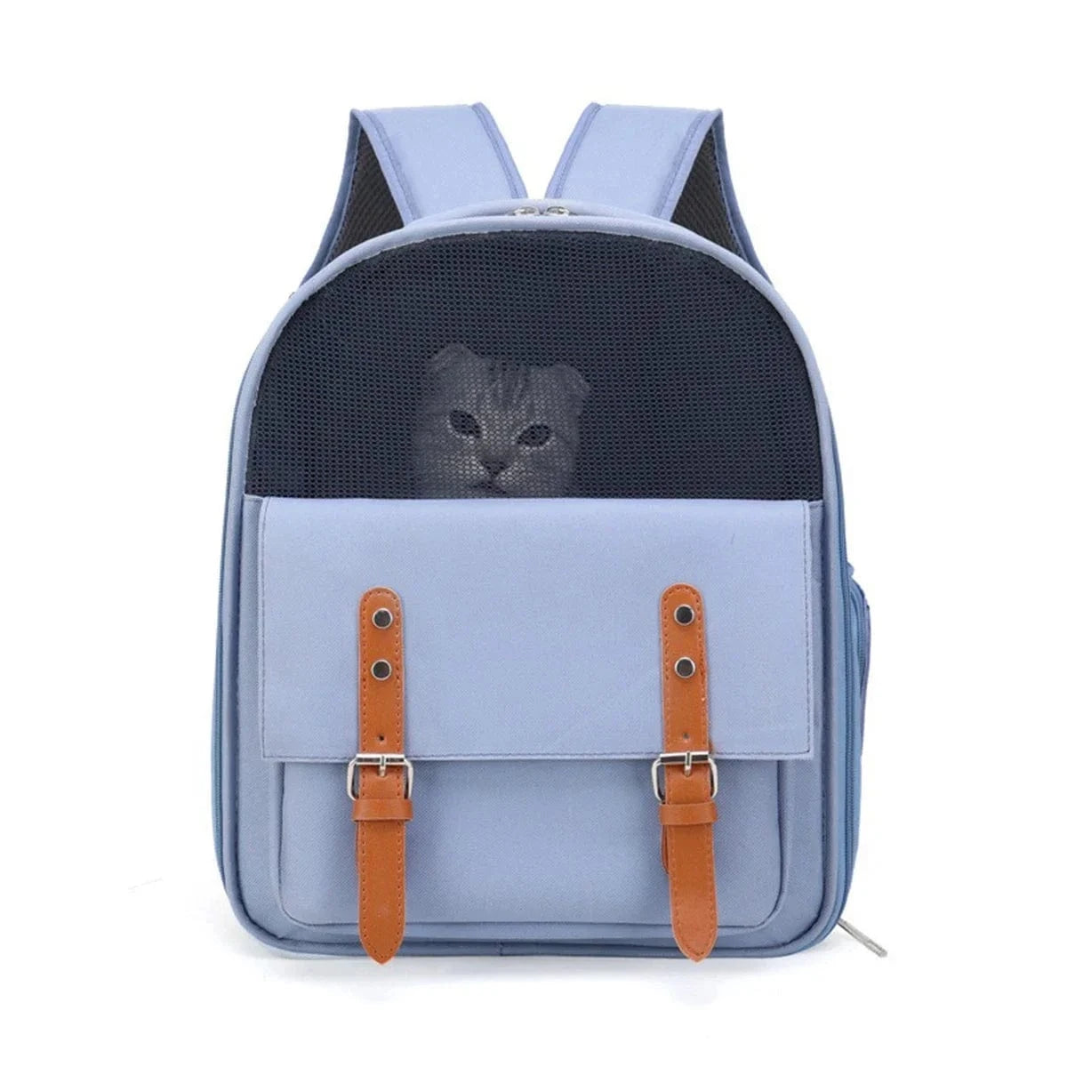 TechnuPet Pet Backpack Blue Portable Cat Carrier Backpack