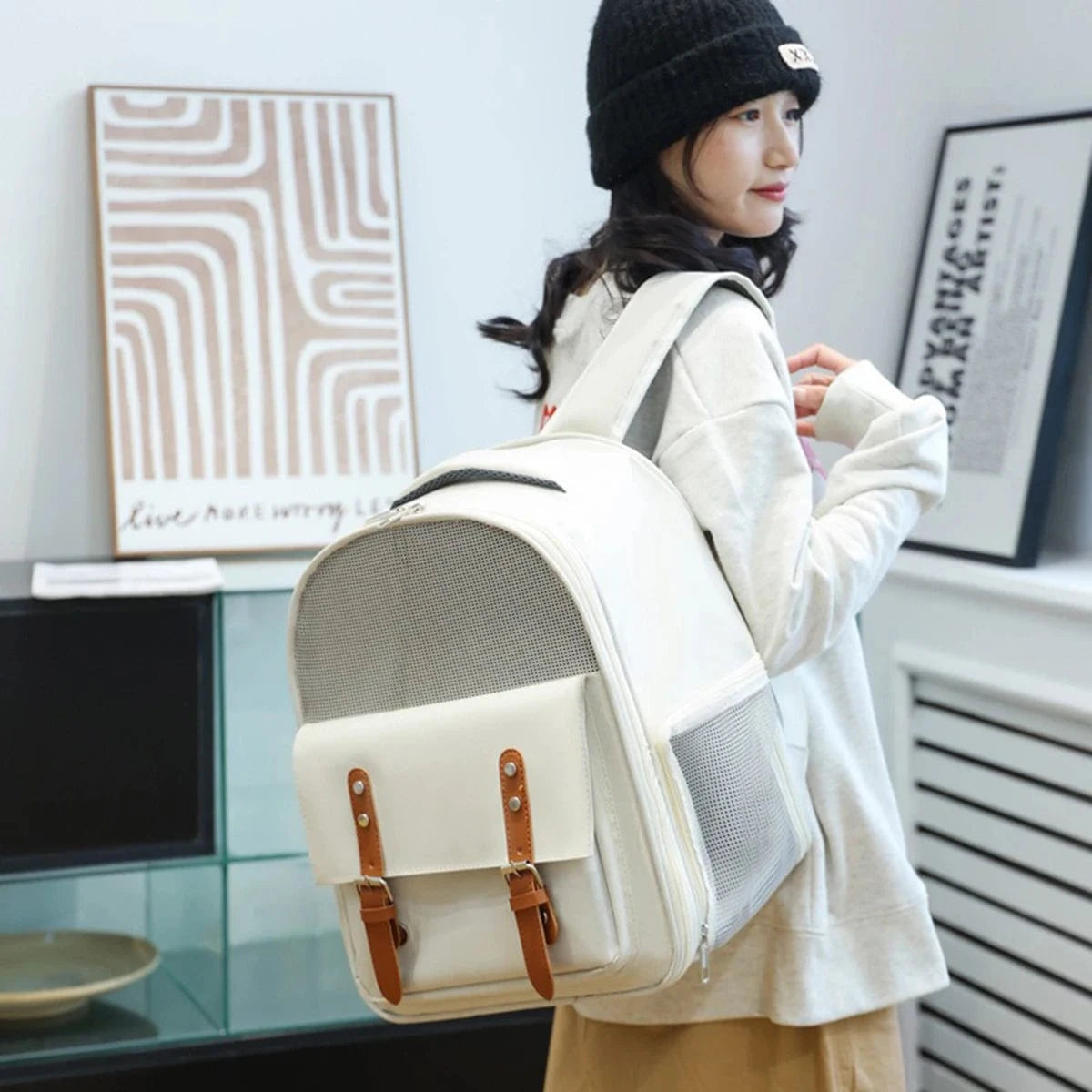 TechnuPet Pet Backpack Portable Cat Carrier Backpack