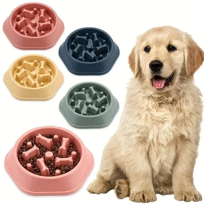 TechnuPet Dog Bowls Slow Feeder Dog Bowl