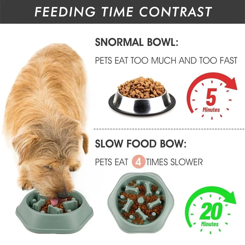 TechnuPet Dog Bowls Slow Feeder Dog Bowl
