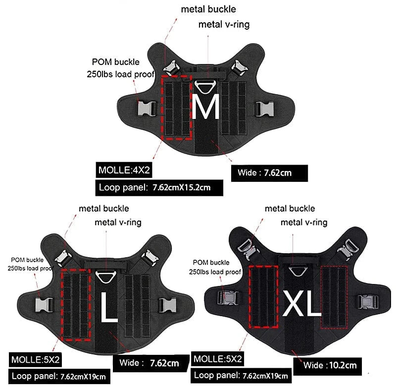 Tactical Military Dog Harness