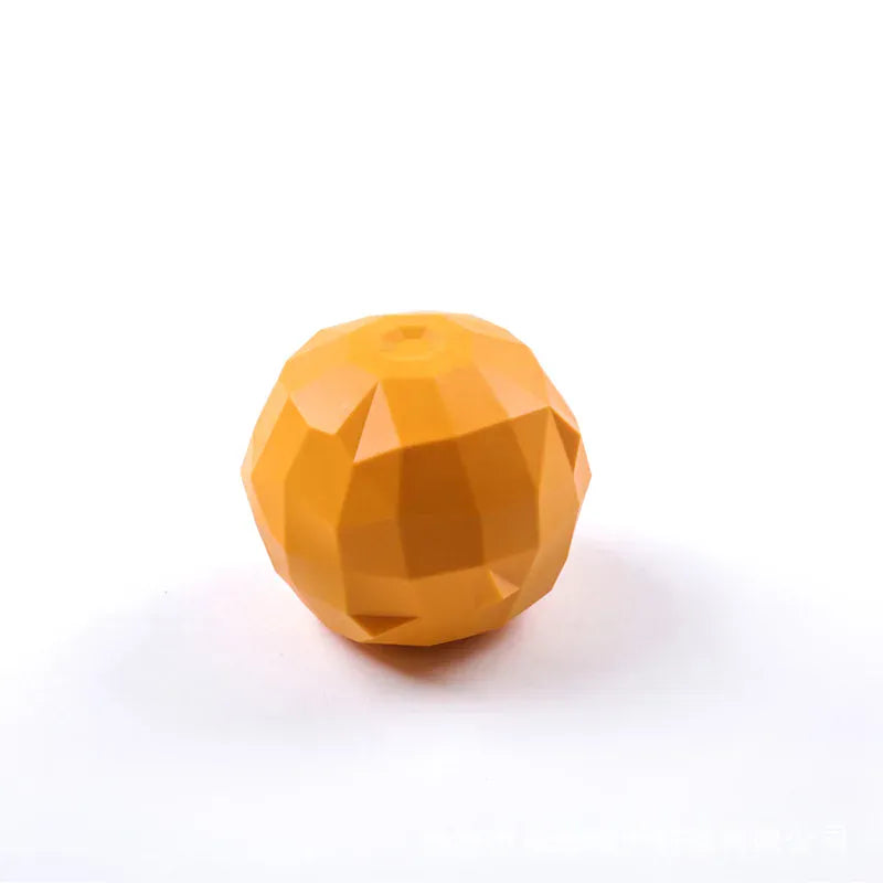 TechnuPet Dog Toys Orange Treat Dispensing Rubber Dog Ball
