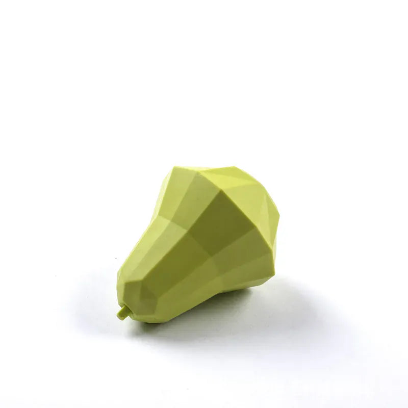 TechnuPet Dog Toys Pear Treat Dispensing Rubber Dog Ball