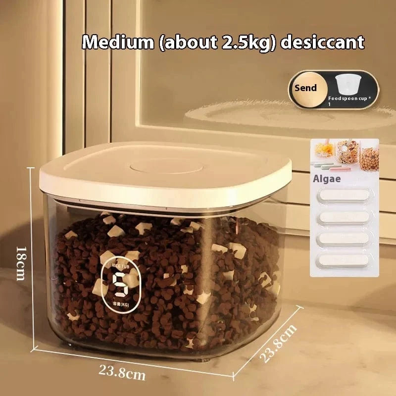 Vacuum Pet Food Storage Bucket