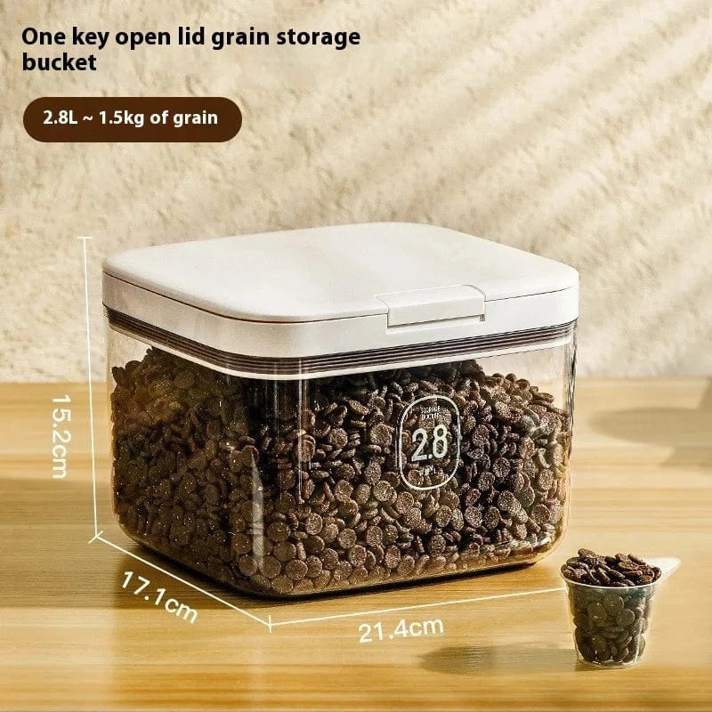 Vacuum Pet Food Storage Bucket